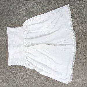 Shirred strapless top, XL